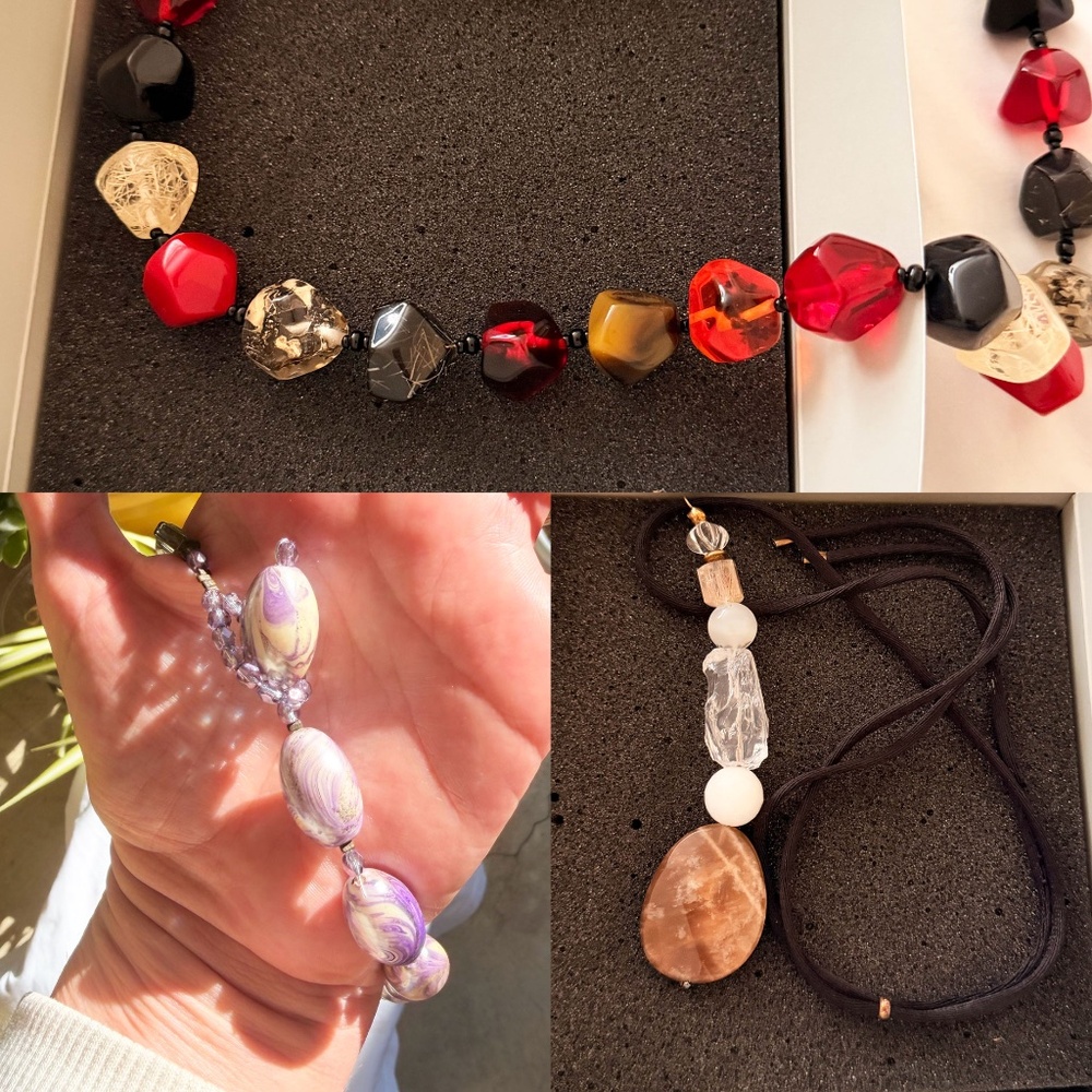 Lot: 3 Statement Neckless - image 1